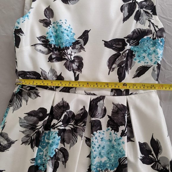 Precis Petite Blue Floral Dress sz 12 - Picture 10 of 12